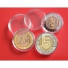 Kapsel na monety 24 mm na sztuki ,  5 złotych, 1 euro