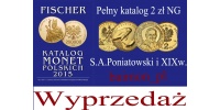 WYPRZEDAŻ ! Katalog Monet Polskich 2015 FISCHER - od Stanisława Poniatowskiego , zawiera PEŁNY katalog monet 2 zł Nordic Gold
